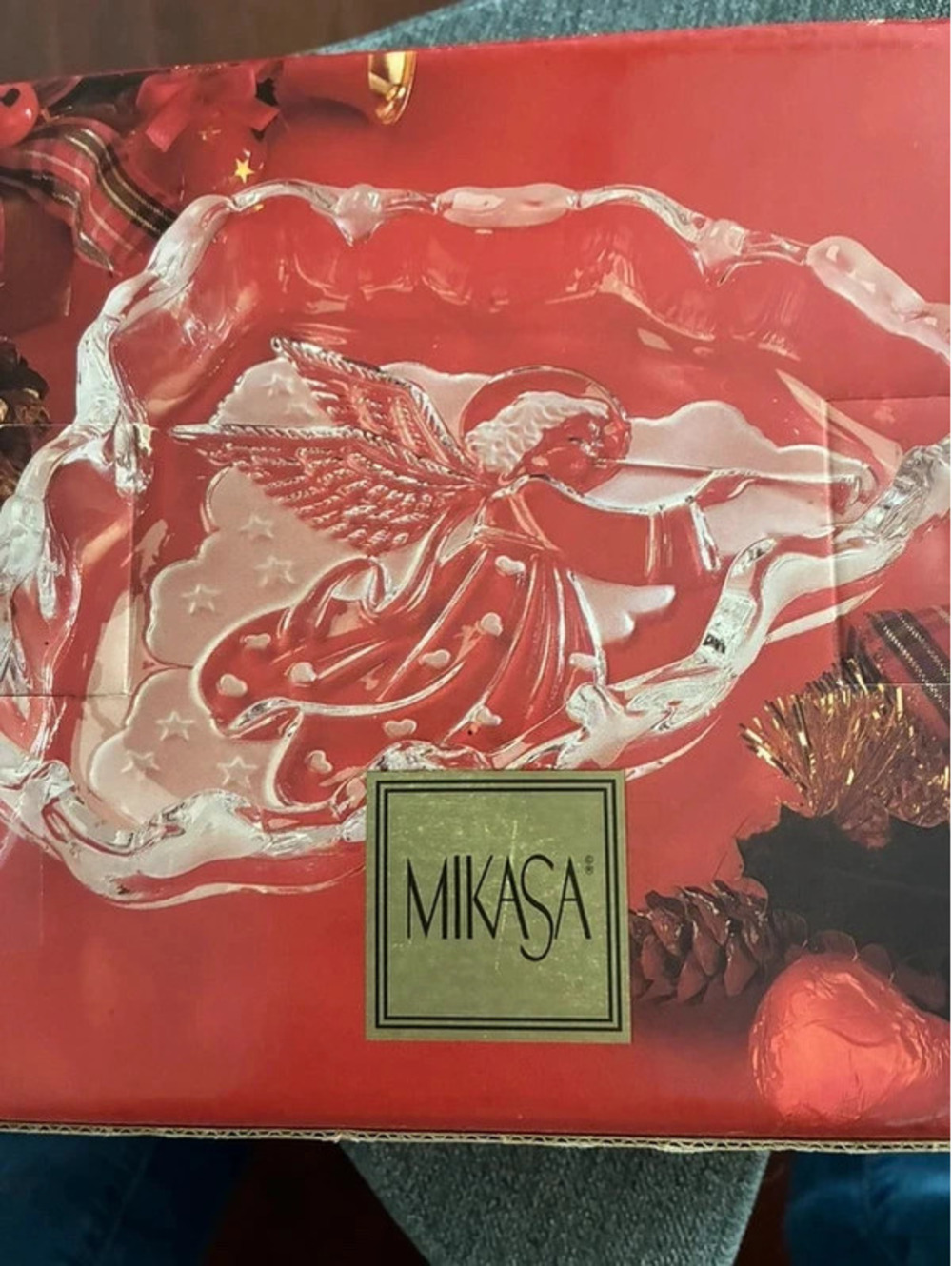 Mikasa Crystal Angel candy dish